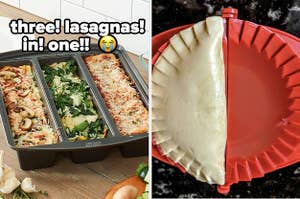 lasagna pan and dough press 