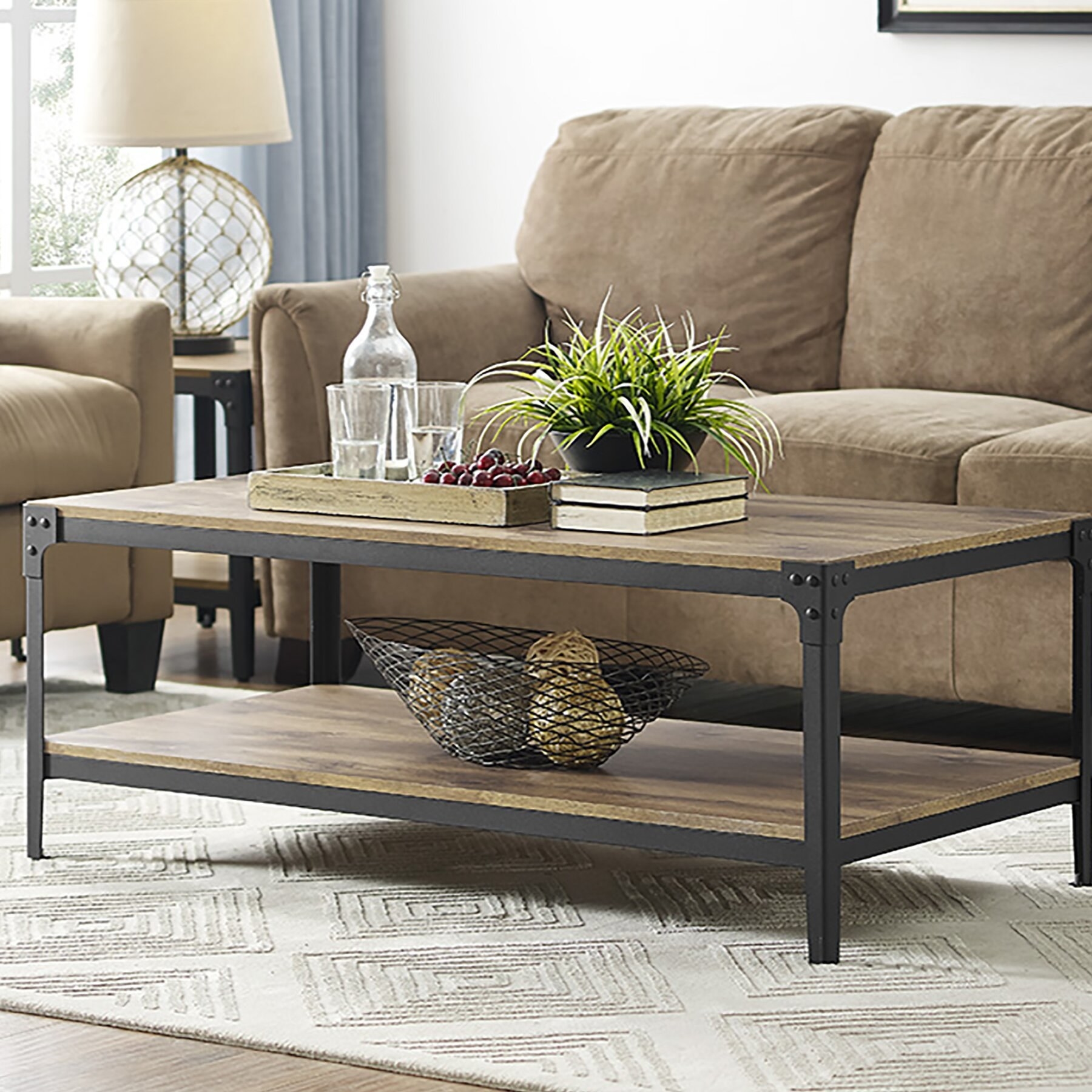 Coffee table in living room