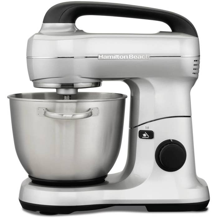 A silver mixer
