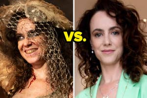 Amy Mason as Maladie on The Nevers and Amy Manson in real life