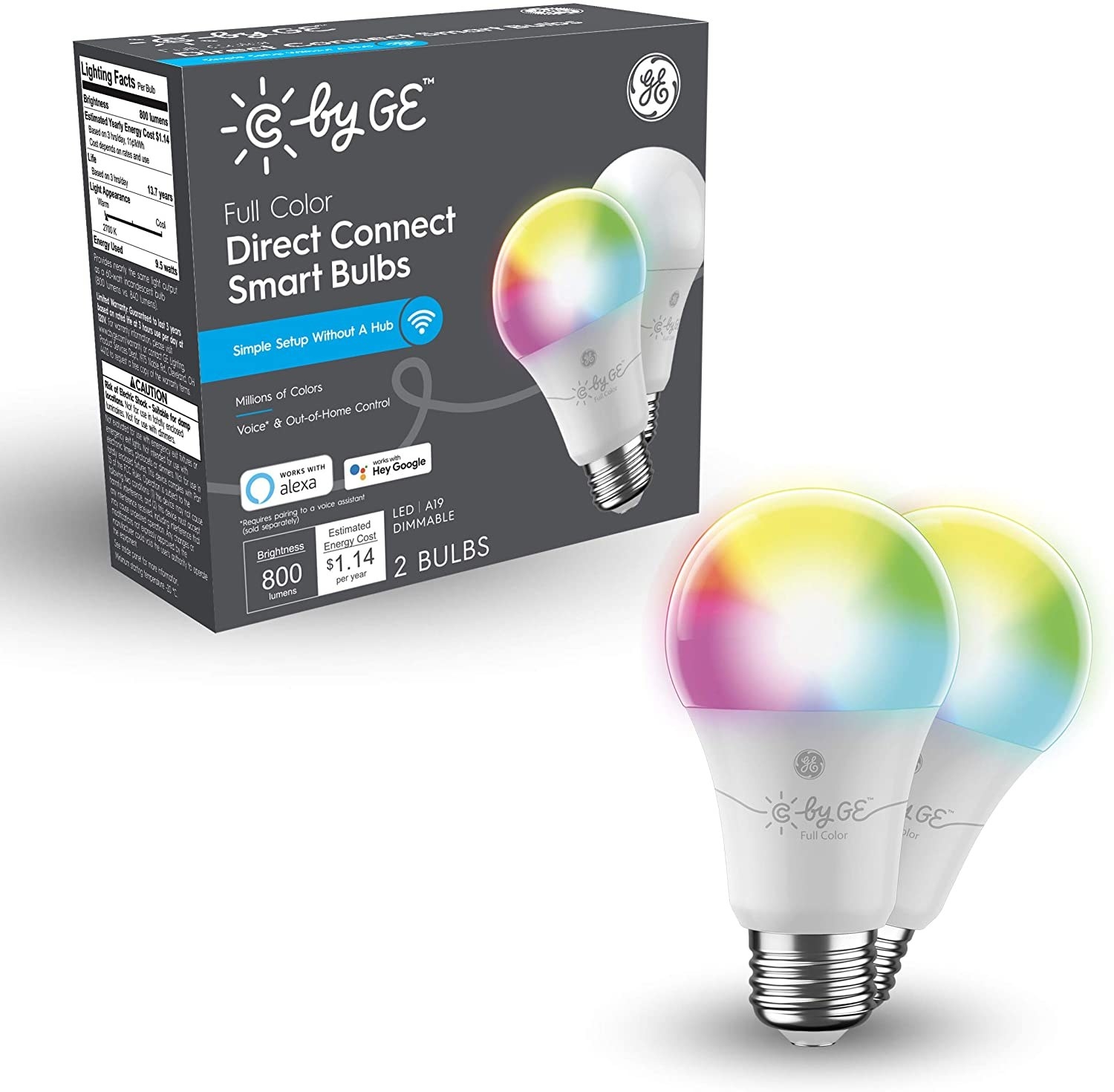 the light bulbs in the color spectrum option that allows you to adjust the dim of the light and also change the color to green red or any other color you choose