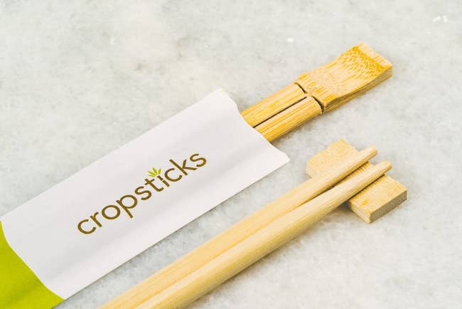 the chopsticks with a small rest