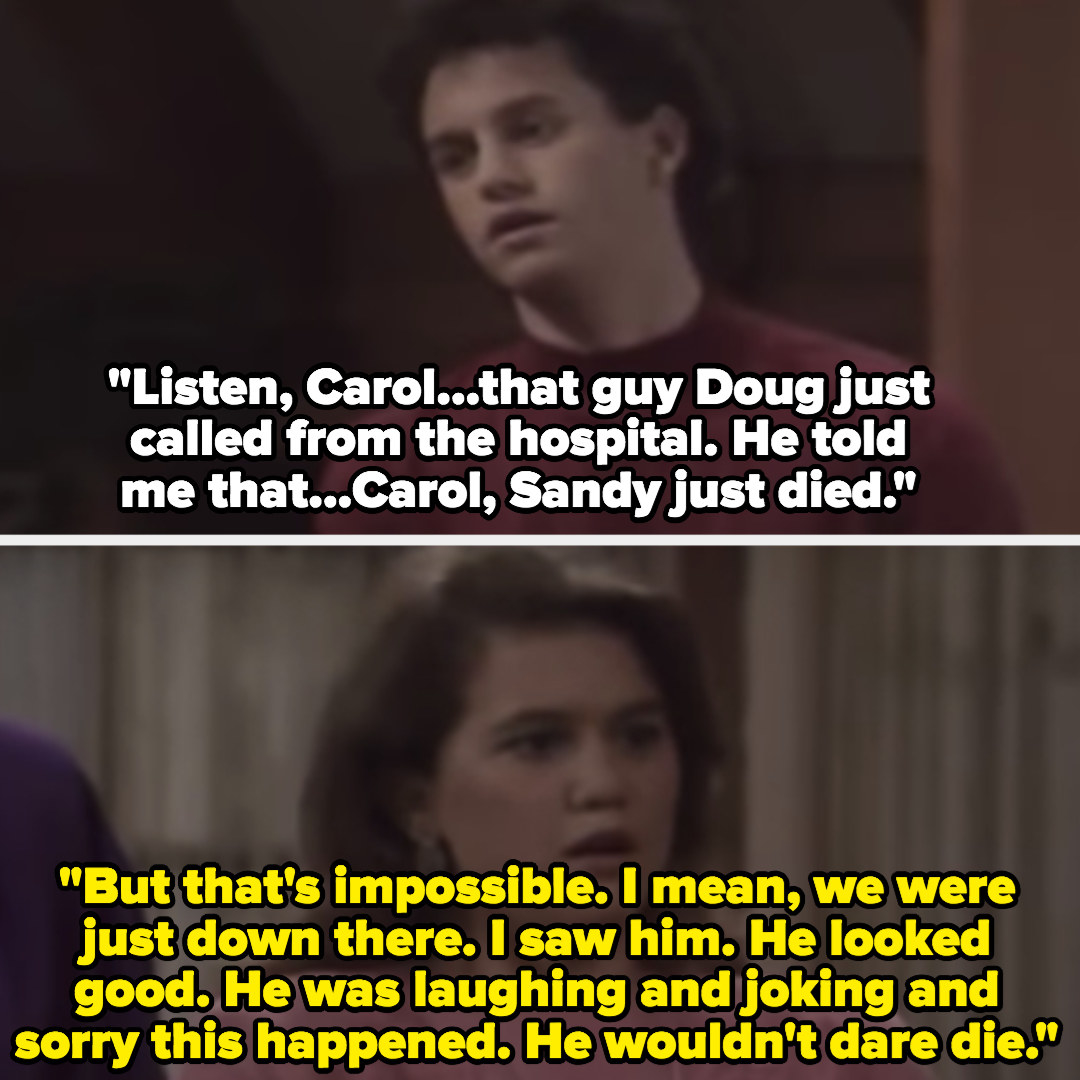 Carol finds out Sandy died, she says that&#x27;s &quot;impossible&quot;