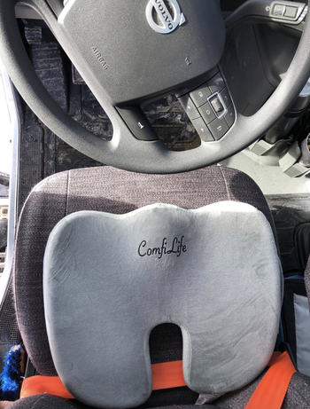 the cushion on a drivers seat