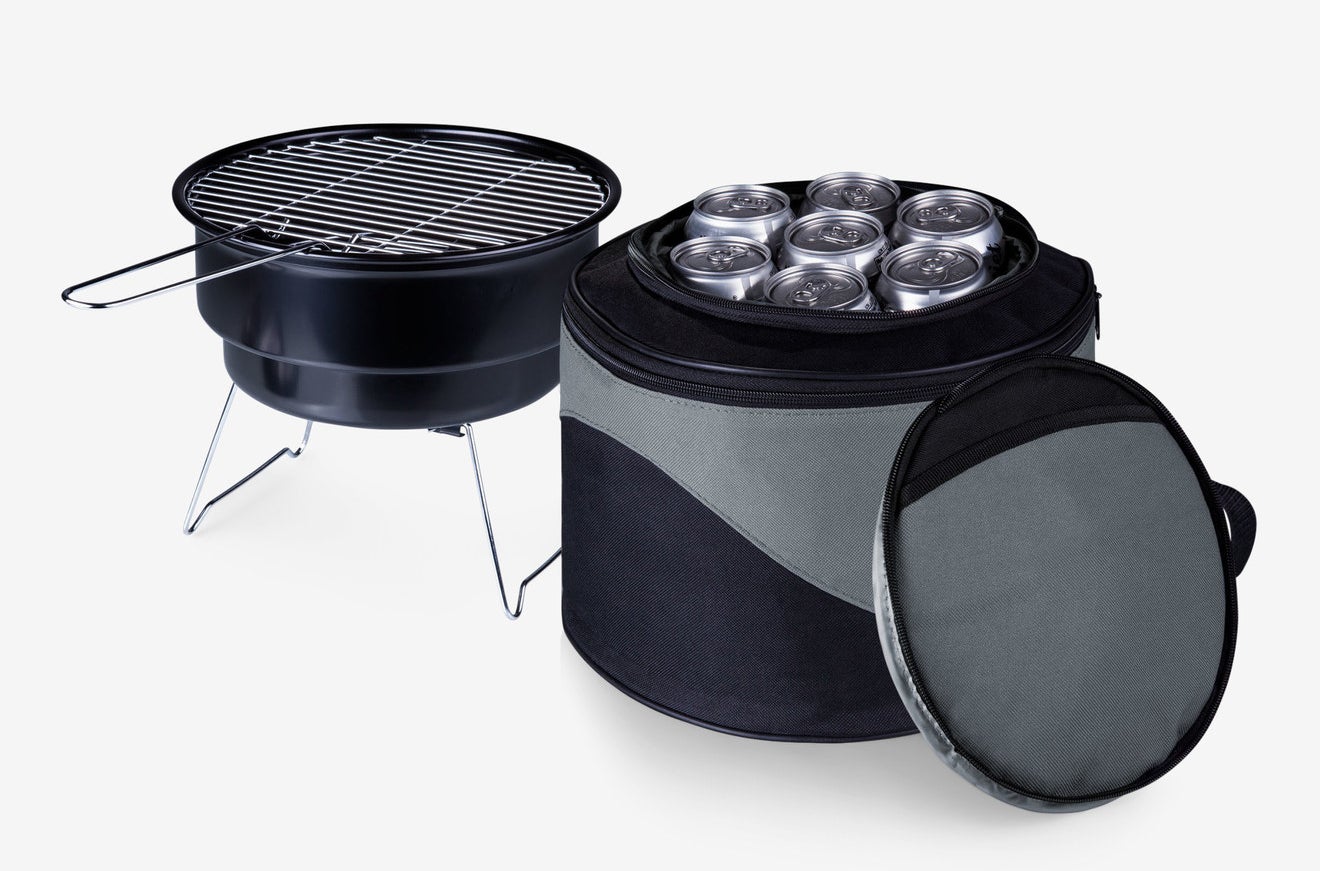 the charcoal grill and cooler cover