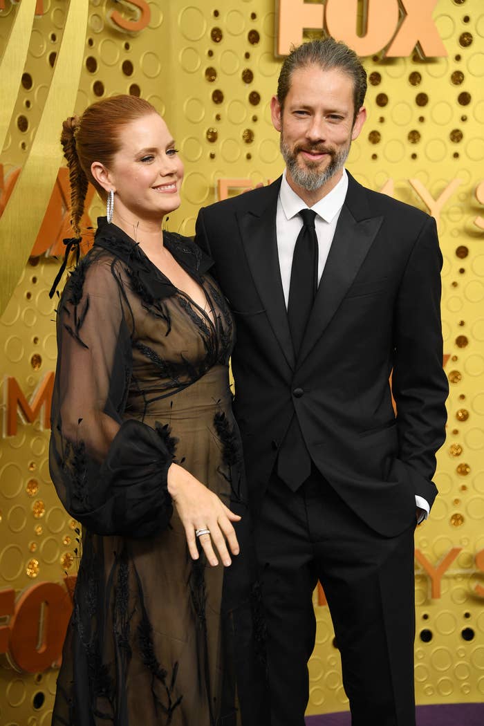 Amy Adams and Darren Le Gallo on the red carpet