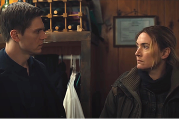 Evan Peters and Kate Winslet in Mare of Easttown