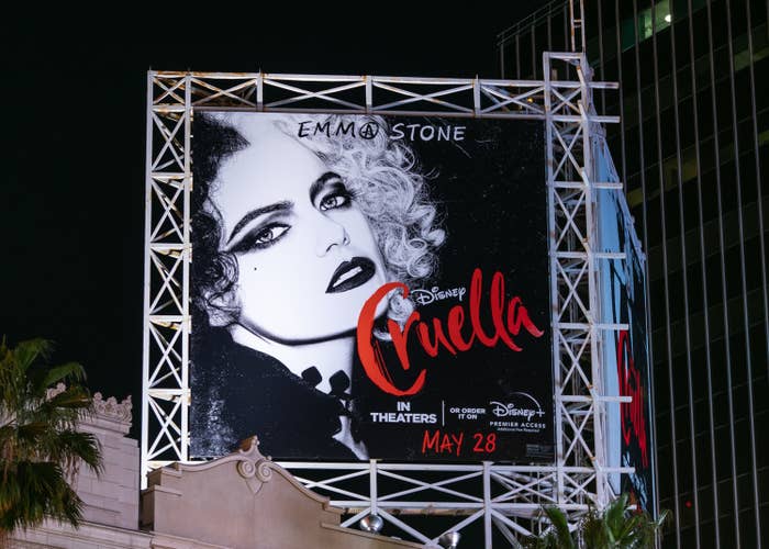 Cruella billboard sign
