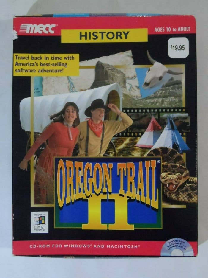 The box art for &quot;Oregon Trail II&quot; on CD-ROM