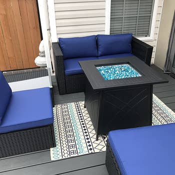 another reviewer's fire pit on their patio 