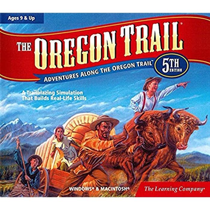 The box art for the fifth edition of &quot;The Oregon Trail&quot;