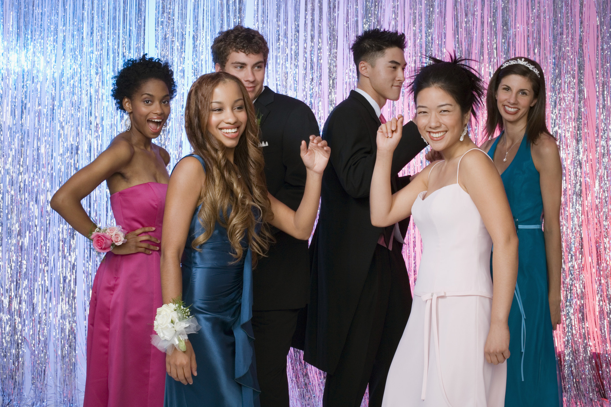 Teens dancing at a school dance