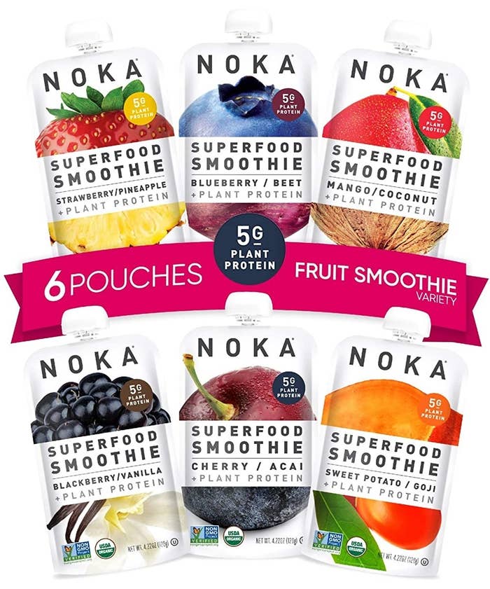 The six superfood smoothie pouches