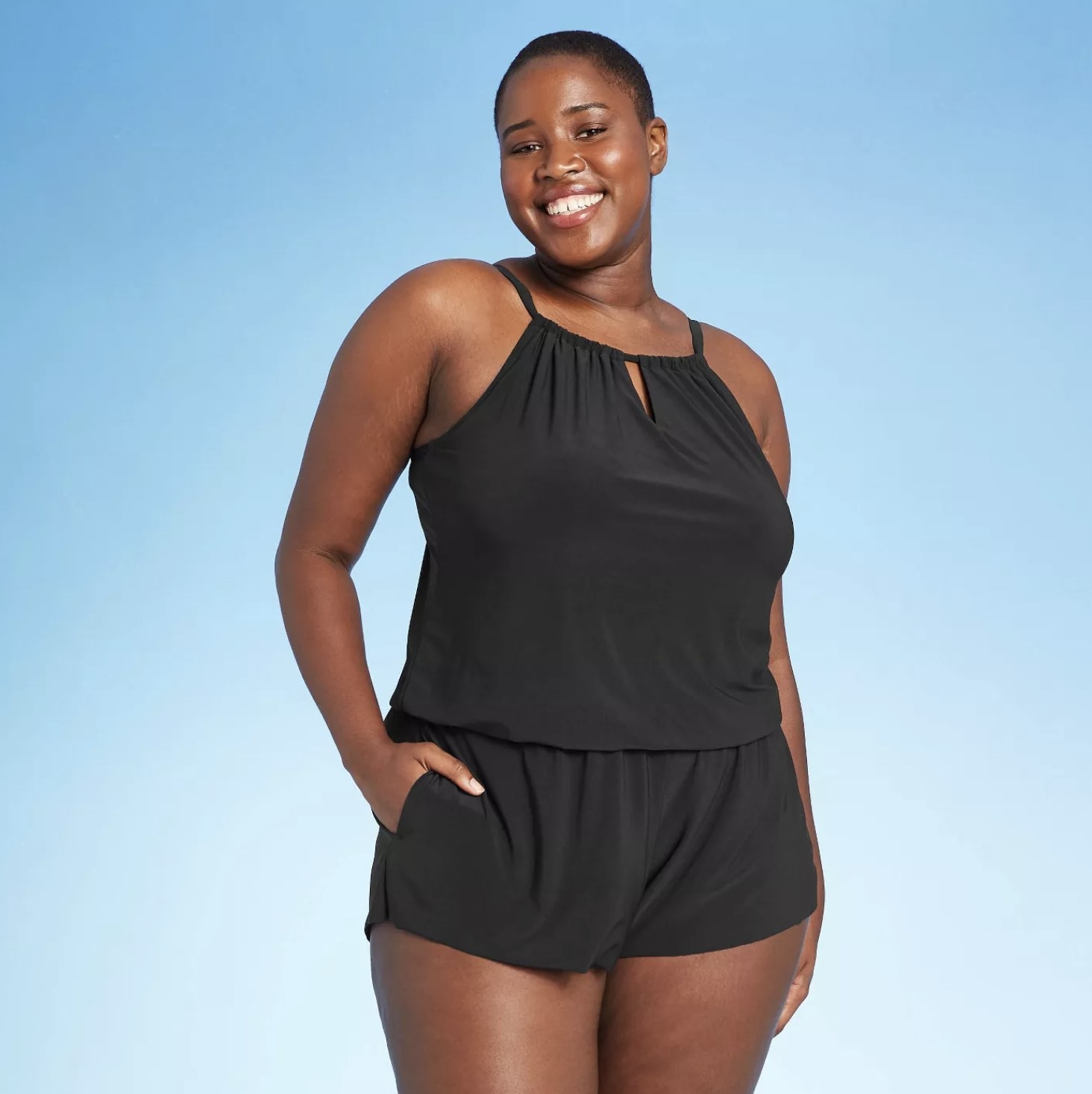 Plus size bathing suit romper hotsell