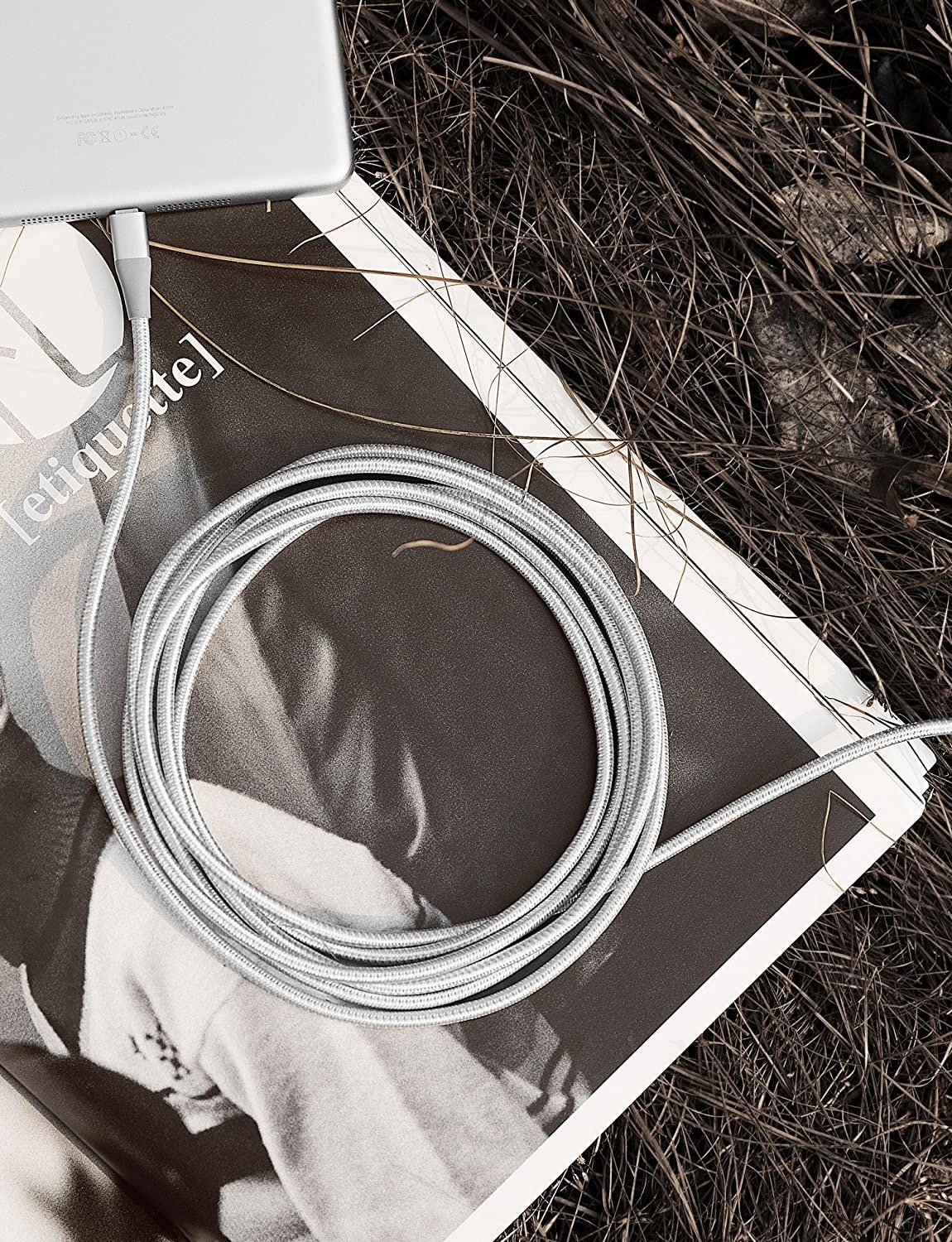 the gray charging cord