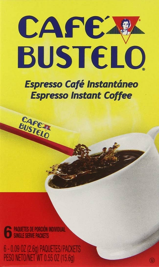 the Cafe Bustelo packets
