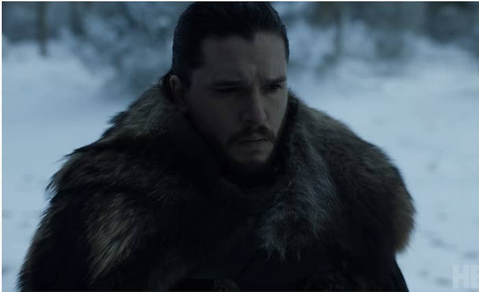 Jon Snow&#x27;s large furry cape