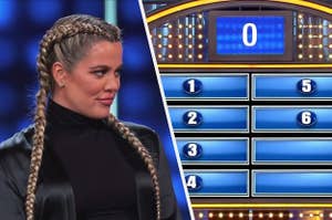 Khloé Kardashian on Family Feud and the Family Feud answer board