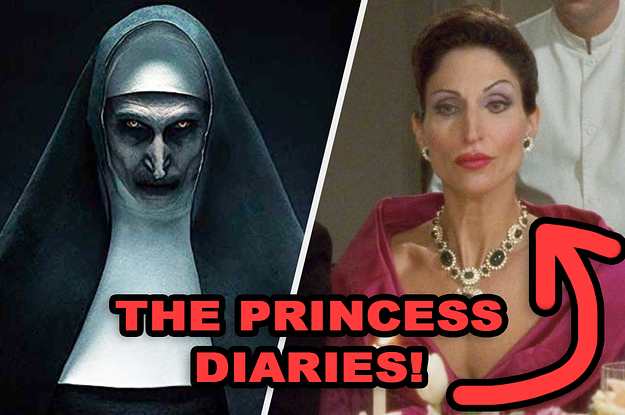 The creepy nun beside the same actress in the princess diaries