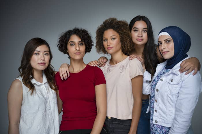a group of asian women