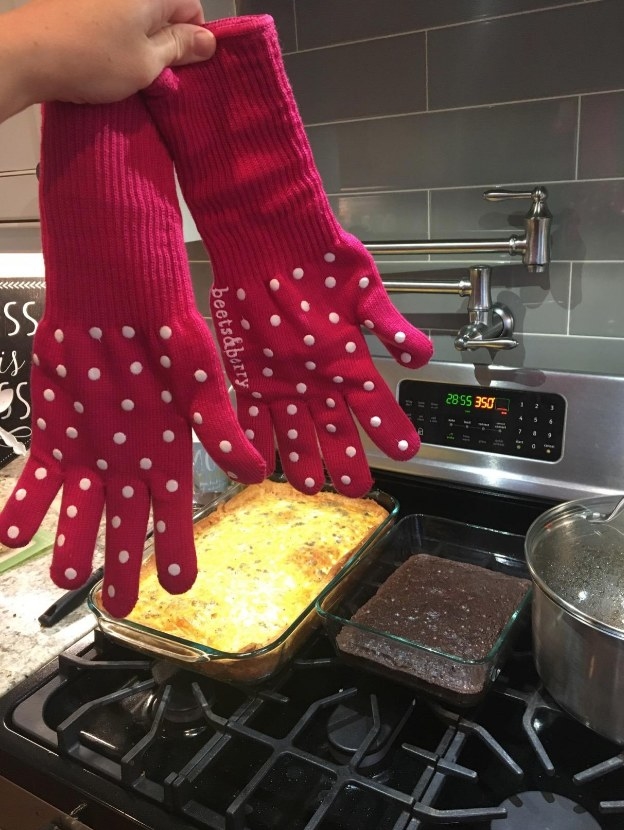 Funny Oven Mitts, Fun Pink Oven Mitt Set, Kitchen Mitts - Baking Cute Oven  Mitts