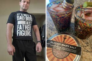 t-shirt and bloody mary salt 