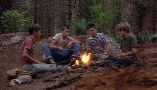 A bonfire scene from &quot;Stand by Me&quot;