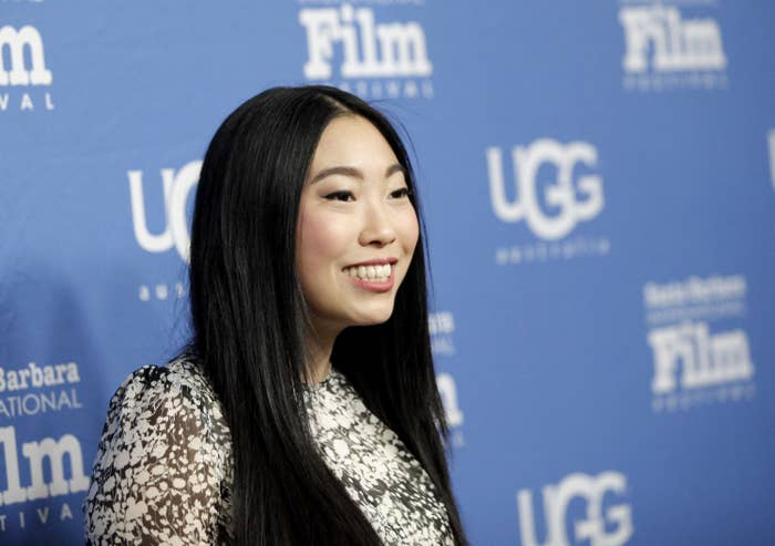 Awkwafina on the red carpet