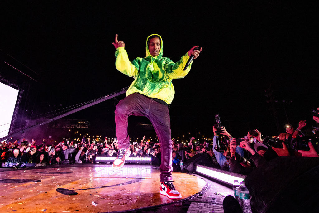 Asap Rocky performing onstage