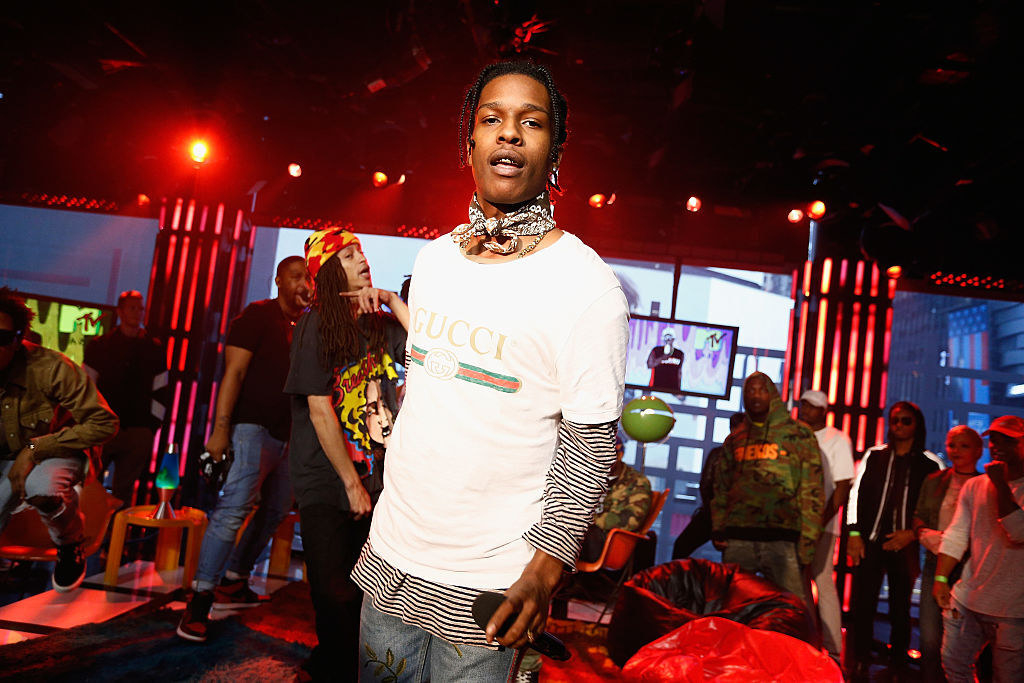Asap Rocky performs at MTV Studios in 2016