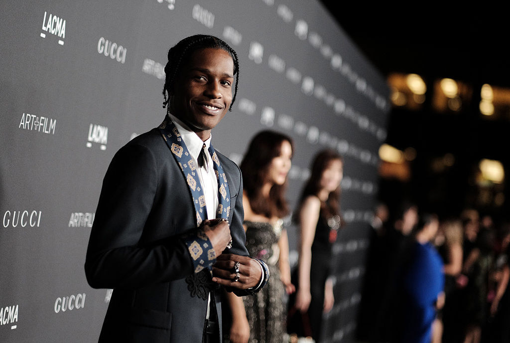 asap rocky at the lacma art and film gala