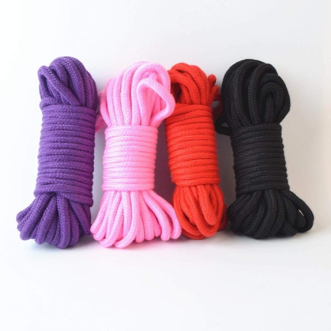 four bundles of vibrant rope 