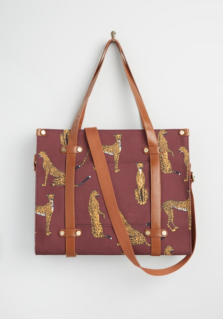 Cute Fox Maple Leaf Leather Handbags Purses Shoulder Tote Satchel Bags Womens