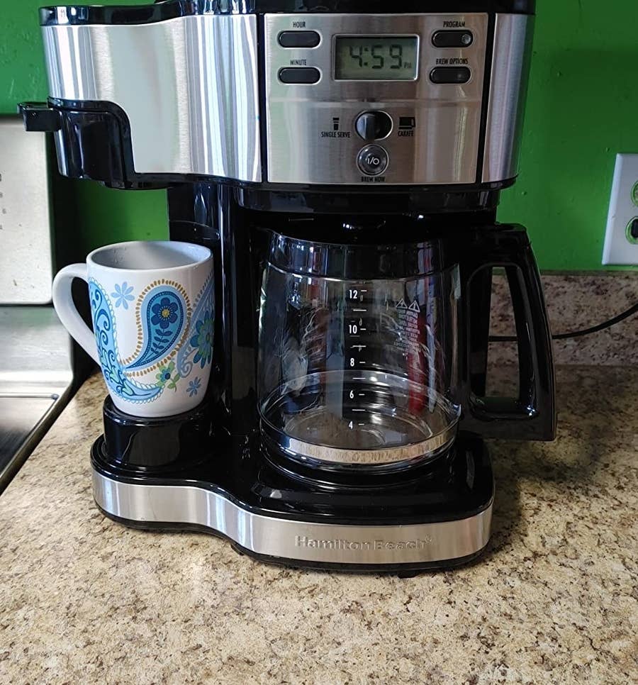 Coffee Maker 2-Way Brewer Single Serve/12-Cup Coffee Pot