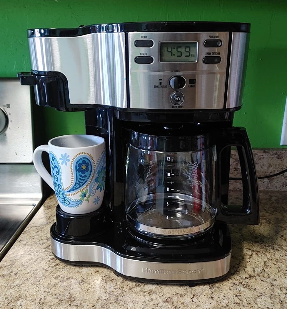 Reviewer photo of black coffee maker