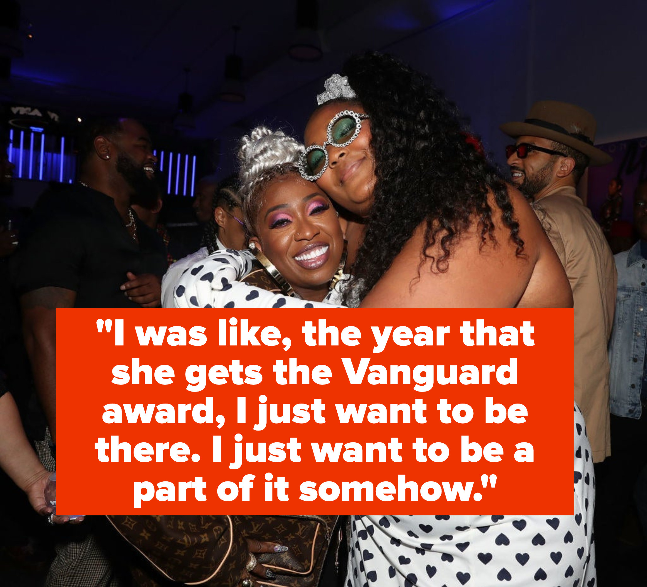 Lizzo and Missy Elliot hugging