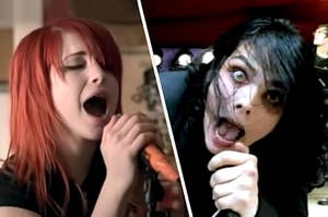 Paramore and My Chemical Romance both wailing their iconic songs