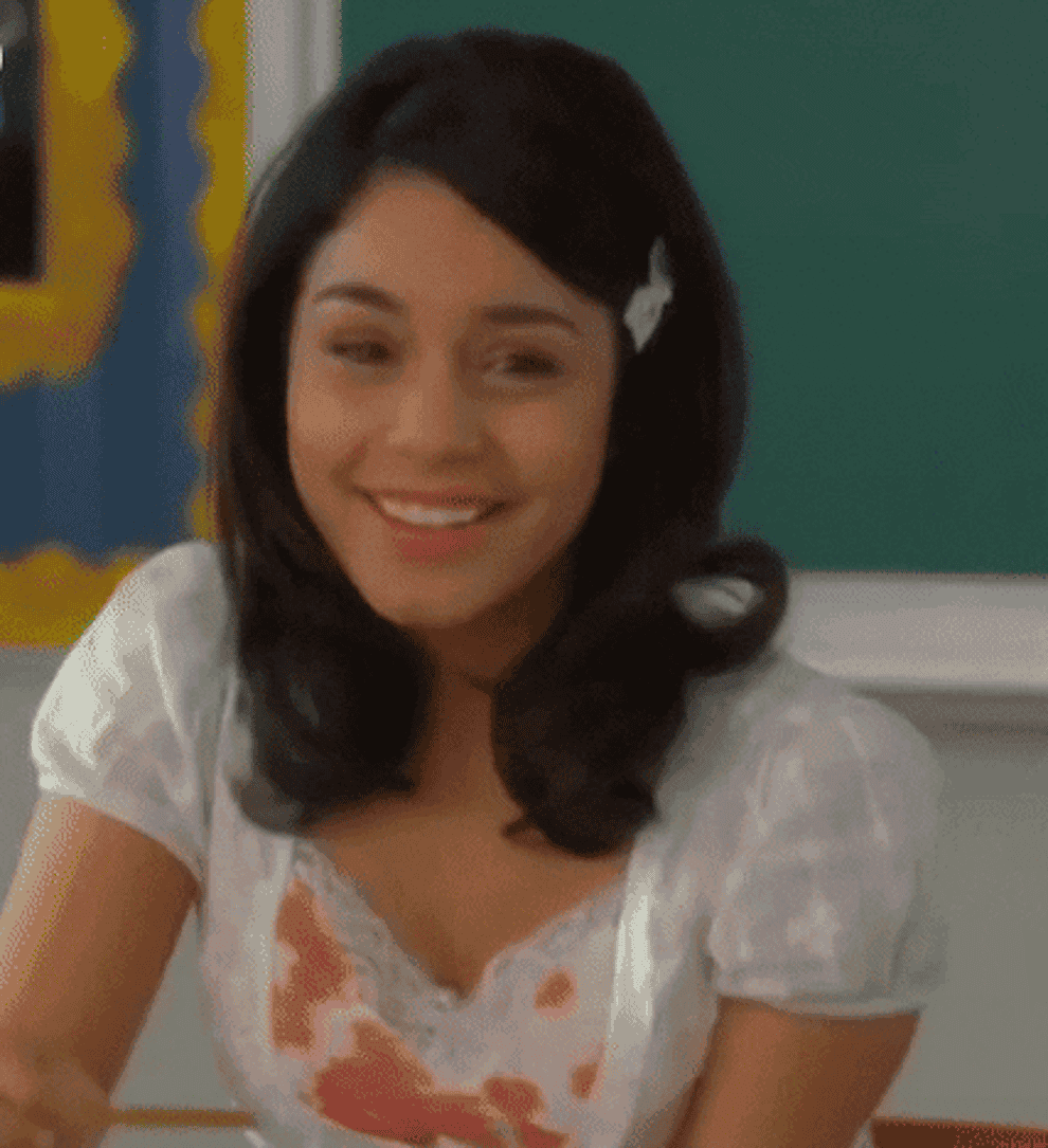 a gif of various cast members from &quot;High School Musical 2&quot; saying &quot;Summer&quot; 