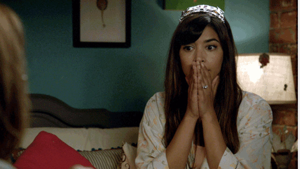 Frustrated Hannah Simone as Cece