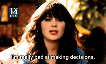 Jess Day saying she&#x27;s bad at making decisions