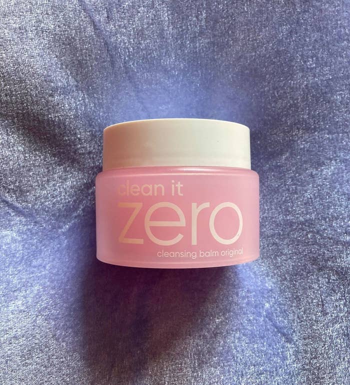 the pink container
