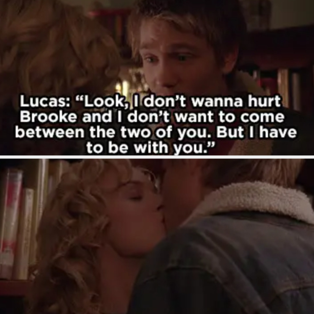 Lucas tells Peyton he doesn&#x27;t want to hurt Brooke or ruin their friendship, but he has to be with her; they make out