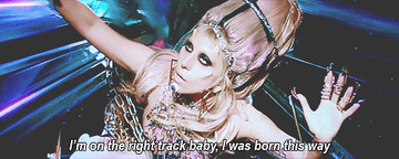 Gaga in the Born This Way music video