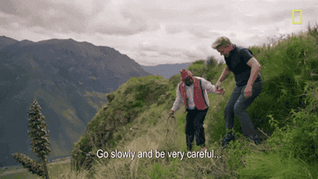 gif of Gordon Ramsay saying, &quot;Go slowly and be careful&quot;