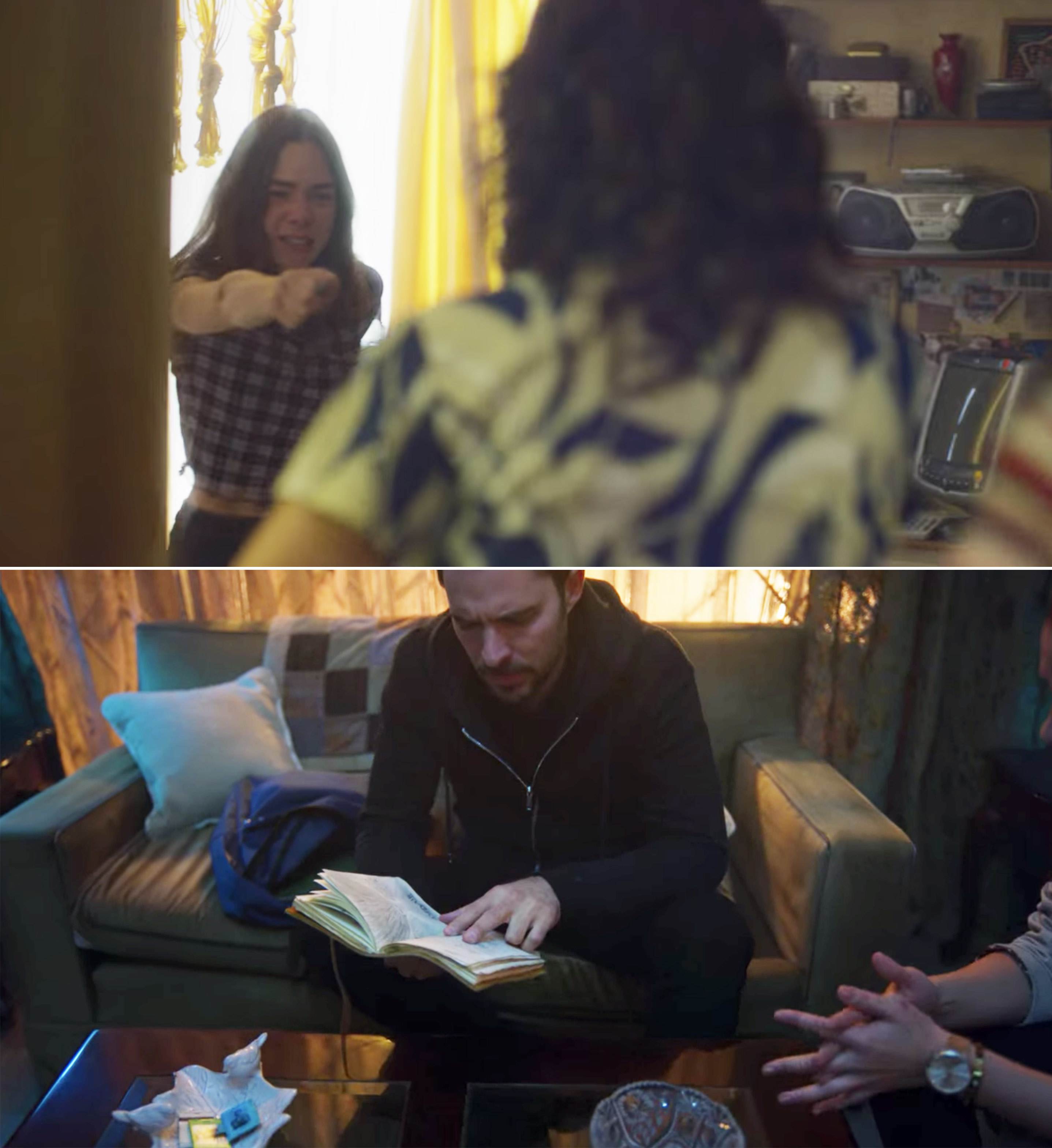 Sara attacking her mom and Alex reading Sara&#x27;s journal