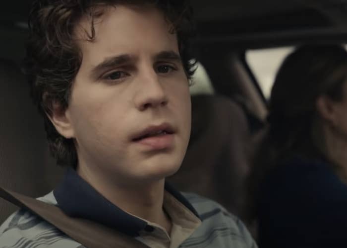 Evan Hansen in a car