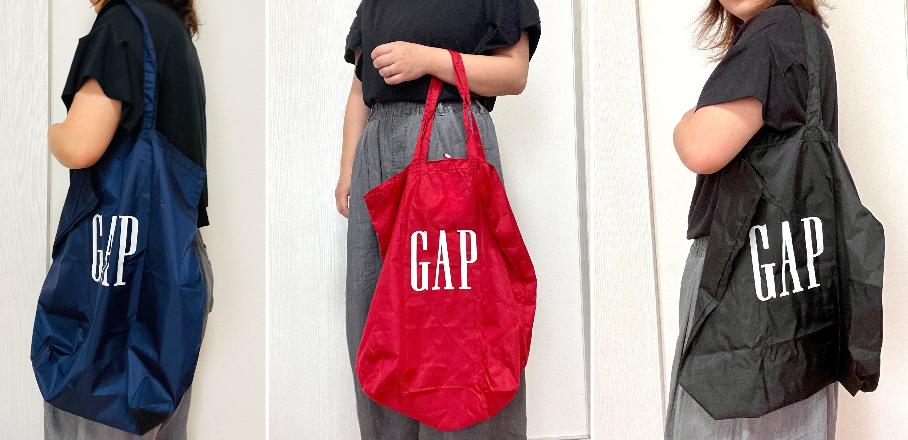 これで390円なの？GAPの「エコバッグ」が可愛すぎて全色買っちゃったよ！