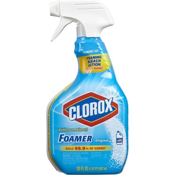 A spray bottle of the cleaner