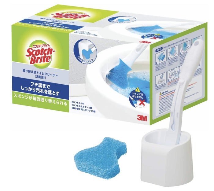 品質のいい トイレクリーナー まとめ 洗剤付 スコッチブライト 取り替え式 取り換え用スポンジ トイレ用品