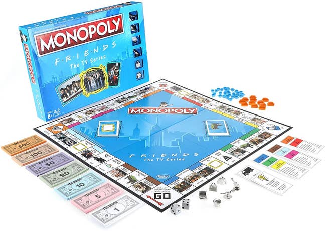 the friends themed monopoly board